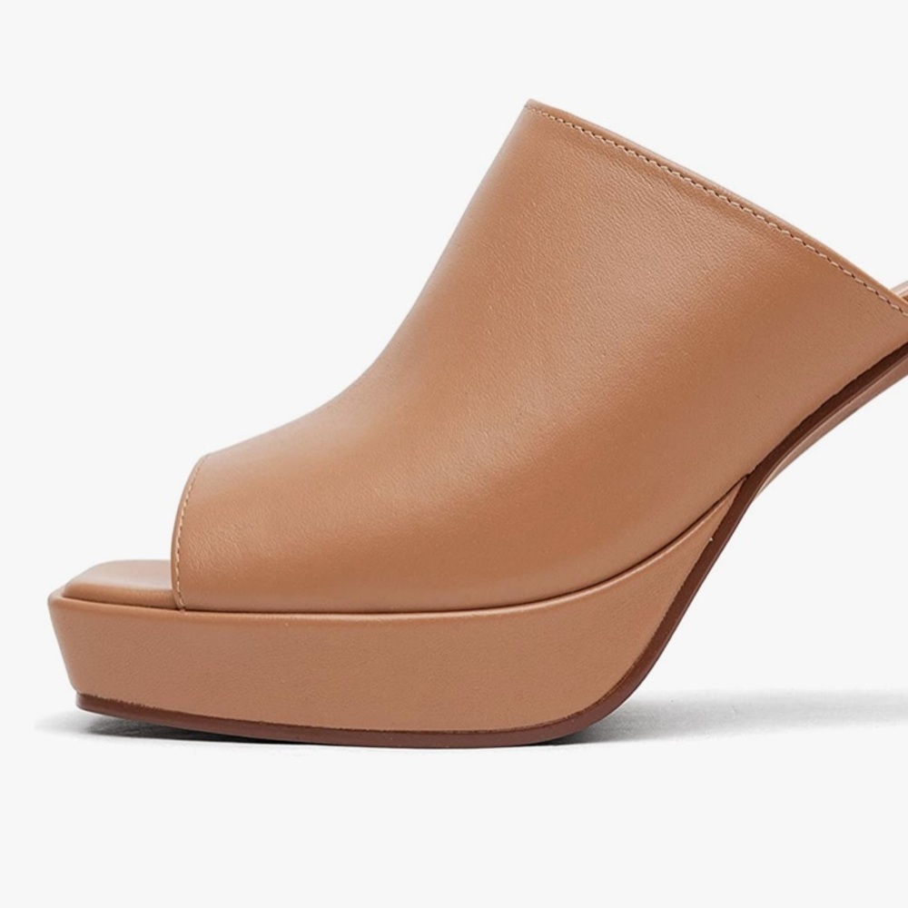 Paolo Tan Leather Mules - Picture 12 of 14